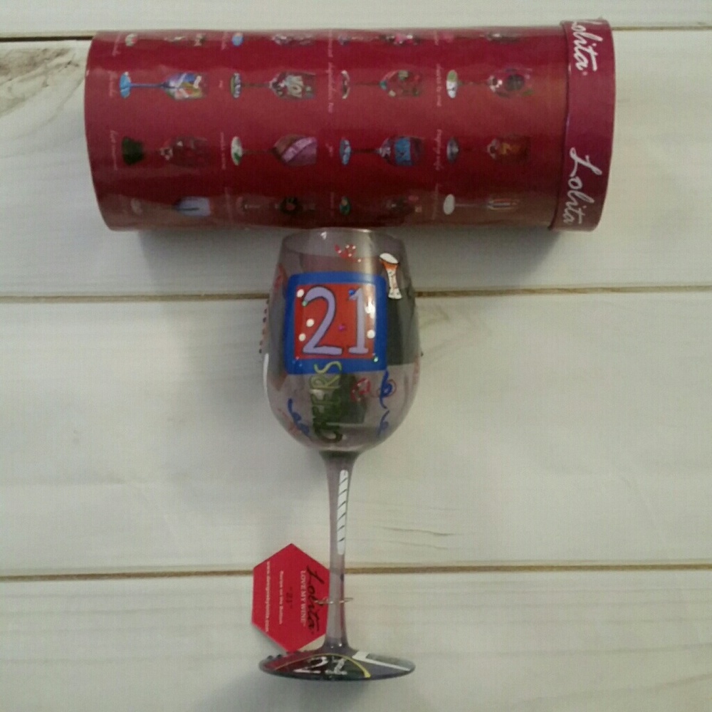 NWT Lolita 21 Wine Glass